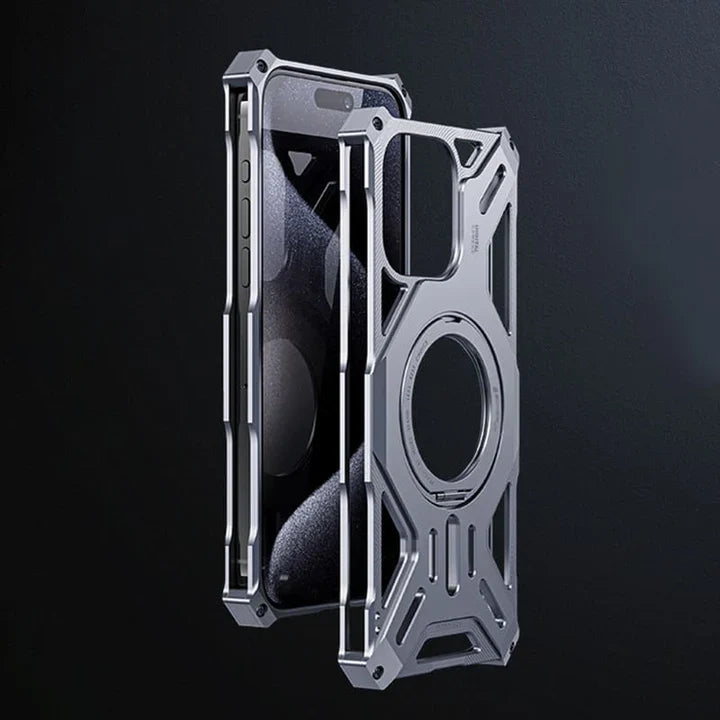 Exclusive for iPhone Magnetic Mecha Phone Case with Adjustable Stand