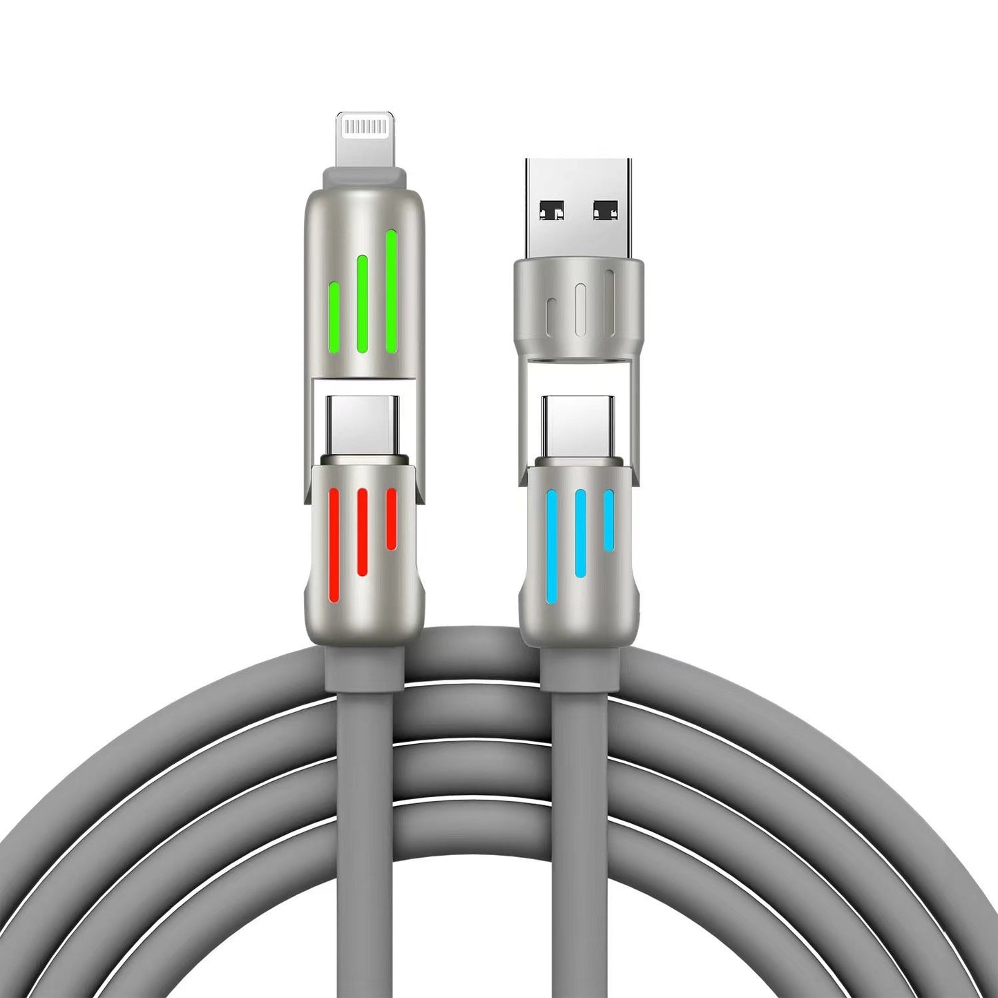 Voltnest The latest240W 4-in-1 Car Cable with Dynamic Lights