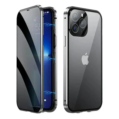 Magnetic Privacy Case for iPhone 12-16 Pro Max | Dual Glass, Anti-Spy & MagSafe Ready